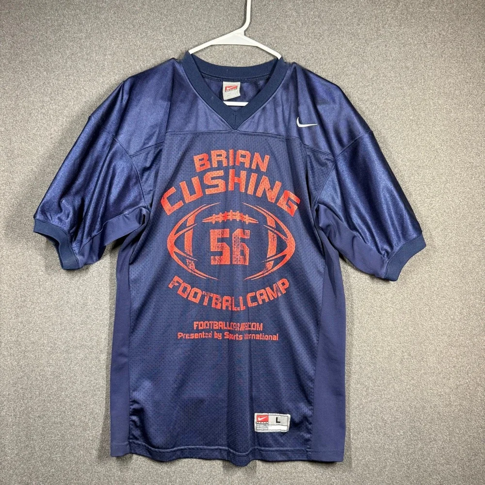 Nike Kids Brian Cushing Football Camp Jersey Navy Size L 14-16